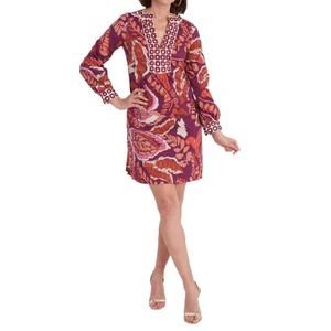 NEW CK BRADLEY tangerine dress in puma plum